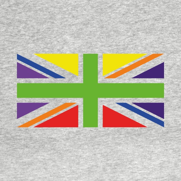 Union Jack Pride Flag Platinum Jubilee 2022 by TeeTime